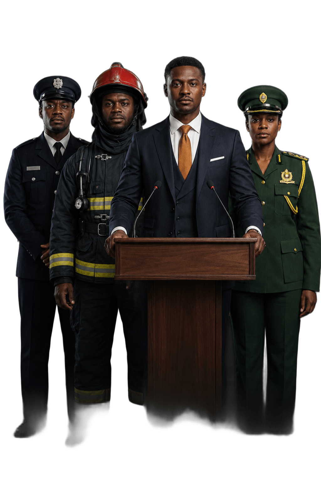 Security and Safety Professionals at Podium